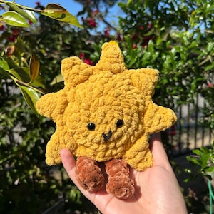 Sun Buddy Bag Charm, Crochet Sun Key Chain