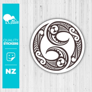 Maori Stern Gesicht Polynesian Tribal Tattoo Gift' Sticker