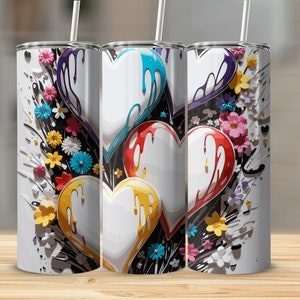20oz Skinny Tumbler Sublimation Design, Straight & Tapered Wrap, Tumbler Wrap, Tumbler PNG, Instant Download.