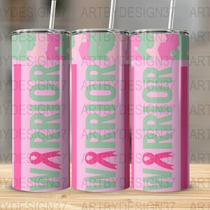 CANCER FIGHT Warrior 20oz Skinny Tumbler Sublimation Design, Straight & Tapered Wrap, Tumbler Wrap, Tumbler PNG, Instant Download.