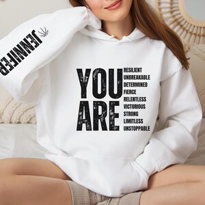 Personalized Basketball Hoodie, You Are Sweatshirt, Motivational Sweatshirt, Custom Sports Team Gift, Athlete Apparel, Inspirational Hoodie