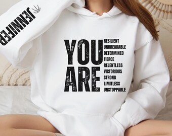 Personalized Basketball Hoodie, You Are Sweatshirt, Motivational Sweatshirt, Custom Sports Team Gift, Athlete Apparel, Inspirational Hoodie