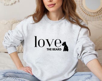 Funny Dog Lover Sweatshirt, Schnauzer Shirts, Mini Schnauzer Gift, Schnauzer Dog Mom Gift, Standard Schnauzer Crewneck, Adopt Dogs Sweater