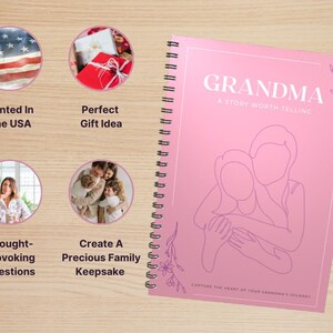 Keepsake Journal for Grandma, Gift for Grandma, Grandma Story Book, Grandma Story Journal, Hear Your Story Journal, Grandma Memory Journal