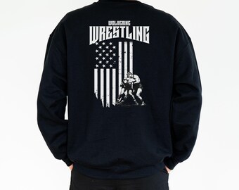 Personalized Team Mascot Wrestling Hoodie, Sports Lover Gift, Wrestling Fan Apparel, Wrestling Athletic Sweatshirt, Wrestling Team Gear