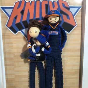 Personalized macrame doll, Personalized sports doll, Gift for dad, Father&#39;s Day Gift, Wall Decor