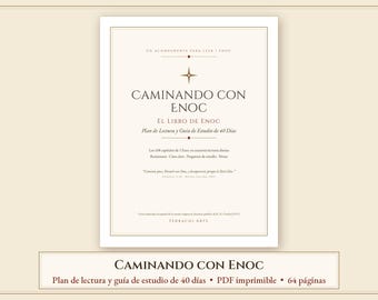 Libro de Enoc en Español: Plan de Lectura de 40 Días y Guía de Estudio con Texto Completo, 1 Enoc, Versión R.H. Charles, PDF Imprimible