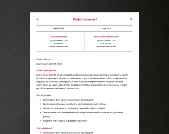 Modello di proposta di progetto con preventivo e politiche – per architetti, Google Docs