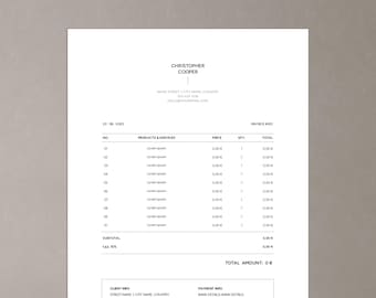 Modello di fattura con calcolo automatico – per contabili, Fogli Google
