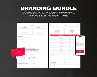 Pacchetto di modelli di branding per architetti: Canva, Fogli Google e Documenti Google