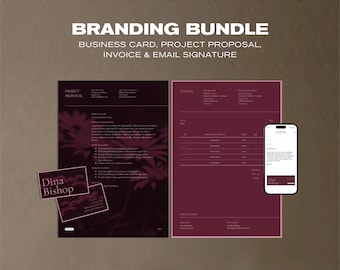 Pacchetto di modelli di branding per artisti: Canva, Fogli Google e Documenti Google