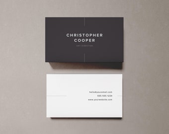 Modello di biglietto da visita con e-mail – per contabili, modificabile in Canva