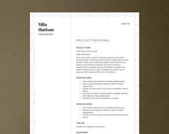 Modello di proposta di progetto con preventivo e contratto – per grafici, Google Docs