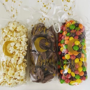100 Sacchetti Regalo Eid Mubarak In Cellophane Con Laccetti | Confezioni Per Dolci E Bomboniere Ramadan - 4