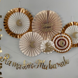 8 Decor Fan Set, Ramadan Decor, Eid Decor