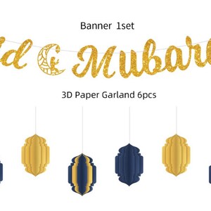 Eid Mubarak Banner Set