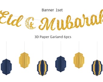 Eid Mubarak Banner Set