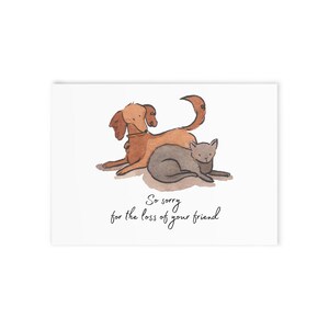 Sympathy card for Pet Loss - blank