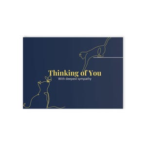 Sympathy card for Pet Loss - blank
