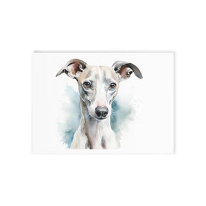 Watercolor Italian Greyhound Holiday Card