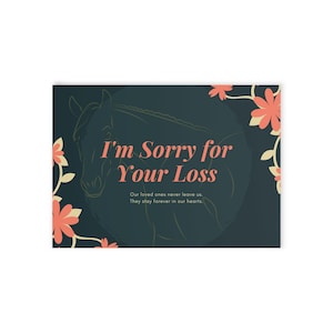 Sympathy card for Pet Loss - blank