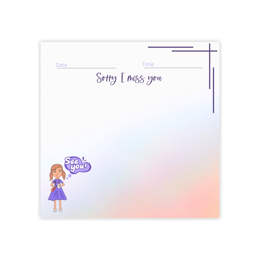 JW ORG Sorry I Miss You Sticky Notes Thoughtful Reminders for Jehovah's