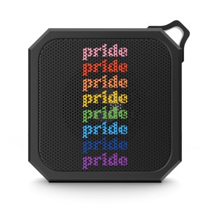 Rainbow PRIDE pride Blackwater Bluetooth Outdoor Speakers IPX6 Waterproof Compact Size for Adventures Design built-in mic music controls