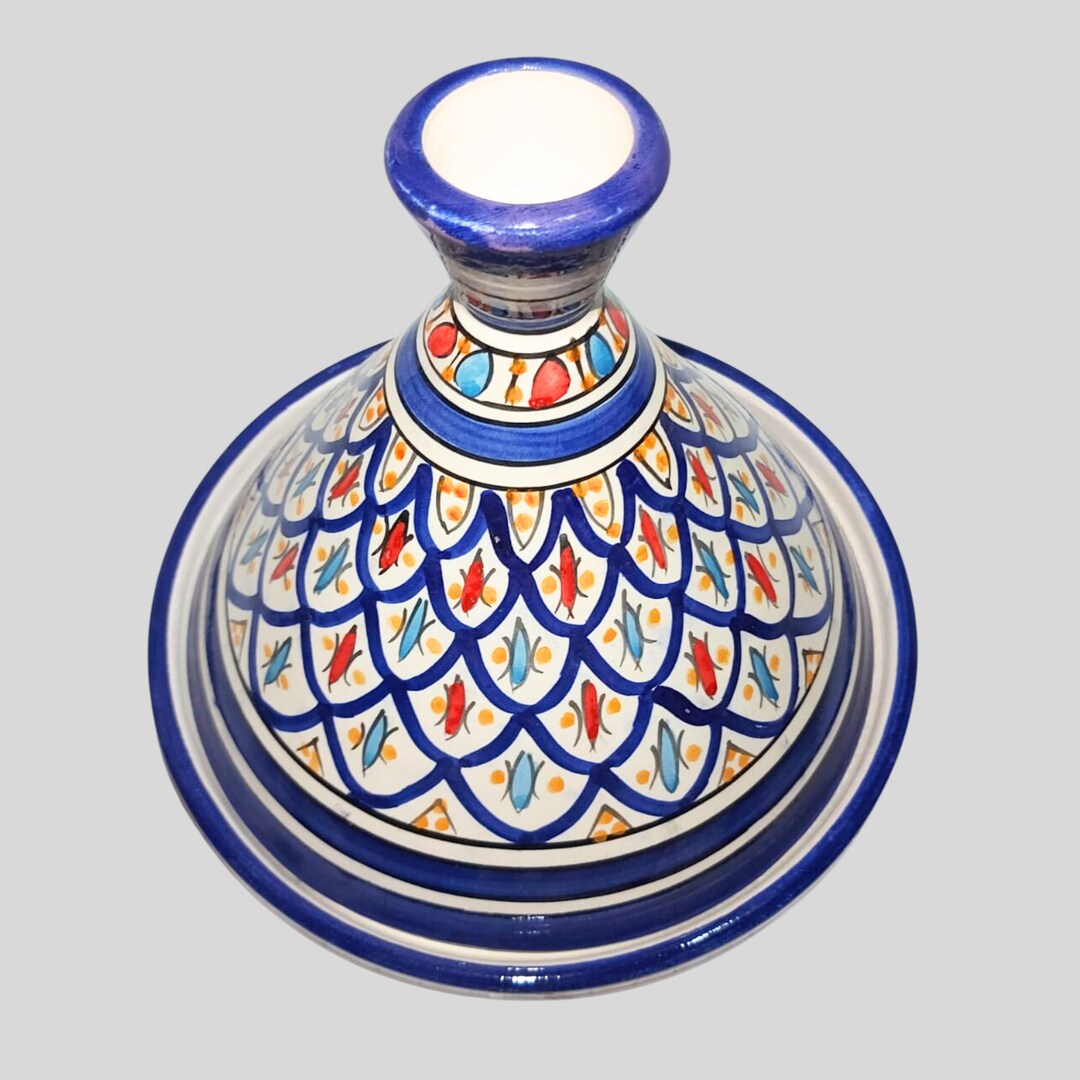 Tajine Pot Handmade Tagine Hand Painted Tagine Pottery Etsy