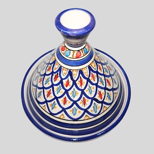 Tajine Pot - Handmade Tagine - Hand Painted Tagine - pottery Kitchenware - Serving clay Pot- Moroccan tajine - Large tajine - Ceramic tajine