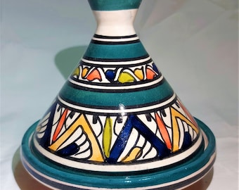 Moroccan Berber Pottery Tagine - Handcraft, Hand Painted and Handmade pot -  ceramic tajine - Serving Pot - Clay tagine - moroccan Ceramics