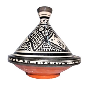 Handmade Tagine - Hand Painted Tagine -  Large tajine - pottery Kitchenware - Tajine Pot - Serving Pot -  Clay pot - Moroccan clay Tagine
