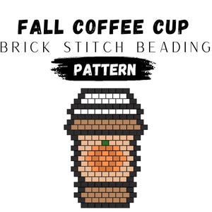 "Herbst Kaffeetasse ""Cock-Stich"" Ohrring Muster (PDF)"
