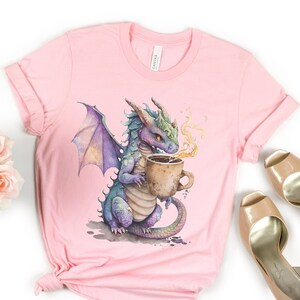 Coffee Dragon, Epic Dragon, Coffee Drinker Shirt, Baby Dragon, Dragon Lover Gift, Cute Dragon, Coffee T-Shirt, Coffee Shirt, Graphic Tee