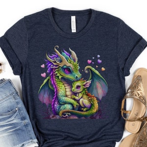 Epic Dragon, Baby Dragon, Dragon Lover Gift, Cute Dragon, Dragon T-shirt, Dragon Shirt, Mom Shirt, Mothers Day Shirt, Graphic Womens Tee