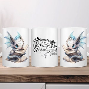 Book Dragon Mug, Library Mug, Bookworm Mug, Bookish Things, Bookish Mug, Book Mug, Librarian Mug/Book Lover Mug/Bookish Gifts/Bookworm Gifts