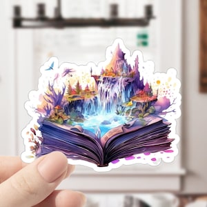 Ya Book Stickers, Fairytale Books, Dark Fairytales, Open Book Sticker, Fairytale Stickers, Story Book, Book Stickers, Journal Stickers