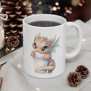 Dragon Mug, Coffee Dragon, Epic Dragon, Baby Dragon, Dragon Lover Gift, Cute Dragon, Dragon Lovers Gifts Coffee Mug Ceramic Mug Coffee Gifts