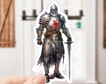 Mittelalterliche Ritter Figur, YA Buch Aufkleber, Ritter Aufkleber, Imperial Knight, Knight Armor, Knights, Fairytale Aufkleber, Laptop Aufkleber