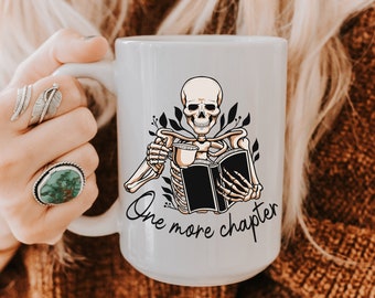 One More Chapter Mug, Library Mug/Bookworm Mug/Bookish Things/Bookish Mug/Book Mug/Librarian Mug/Book Lover Mug/Literature Mug/Bookish Gifts