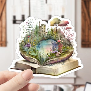 Ya Book Stickers, Fairytale Books, Dark Fairytales, Open Book Sticker, Fairytale Stickers, Story Book, Book Stickers, Journal Stickers