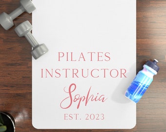 Pilates Instructor Gifts, Pilates Instructor, Yoga Mat Personalized, Pilates Mat, Pilates Gifts, Exercise Equipment, Fitness, Exercise Gifts