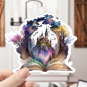 Ya Book Stickers, Fairytale Books, Dark Fairytales, Open Book Sticker, Fairytale Stickers, Story Book, Book Stickers, Journal Stickers