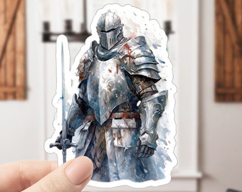 Mittelalterliche Ritter Figur, YA Buch Aufkleber, Ritter Aufkleber, Imperial Knight, Knight Armor, Knights, Fairytale Aufkleber, Laptop Aufkleber