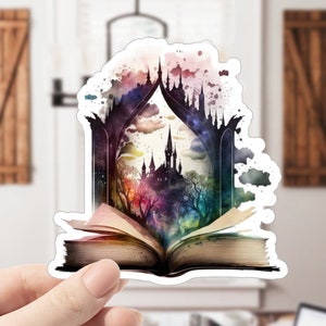 Ya Book Stickers, Fairytale Books, Dark Fairytales, Open Book Sticker, Fairytale Stickers, Story Book, Book Stickers, Journal Stickers