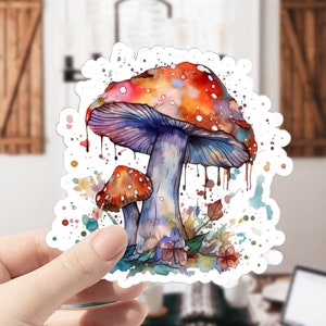 Fungo gigantesco, Funghi epici, Fungo epico Fungo rosso Adesivo, Adesivo fungo, Adesivi fungo -adesivi adesivi, . fungo