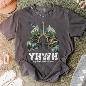 Every Breathe Speak His Name, YHWH Lung Yahweh Shirt YHWH Lungs Shirts Comfort Colors Religious Shirt Christian Minimalist Shirt Faith Gifts