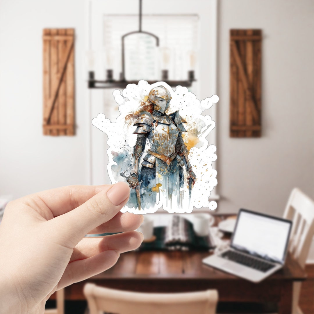Woman Warrior, Medieval Knight Figure, YA Book Stickers, Warriors ...