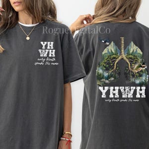 Every Breathe Speak His Name, YHWH Lung Yahweh Shirt YHWH Lungs Shirts Comfort Colors Religious Shirt Christian Minimalist Shirt Faith Gifts