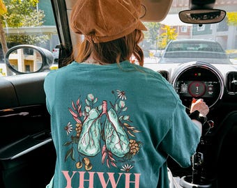YHWH Every Breath Speaks His Name Comfort Colors T-Shirt, Christian Shirt, Faith-Based Tee, Worship Apparel, Hebrew Name of God