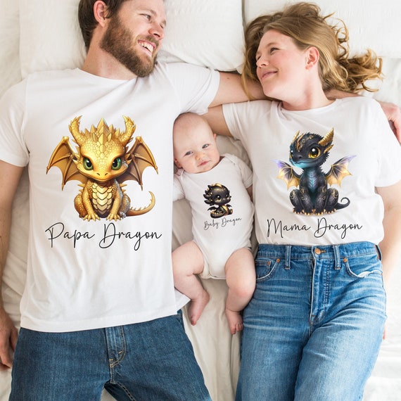 Father Of Dragons, Dragon Family Matching T Shirt Father Of Dragons, Dragon Family Matching T Shirt
